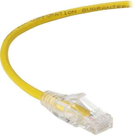 BLACK BOX Slim-Net Cat6A 28-Awg 500-Mhz Stranded Ethernet Patch Cable - C6APC28-YL-07